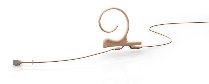 d:fine™ Omnidirectional Single Ear Headset Microphone with Medium Boom and 3.5mm Locking Connector for Sennheiser in Beige