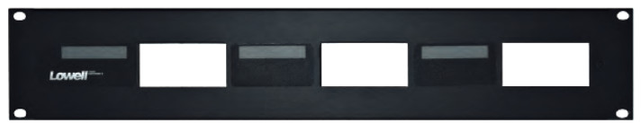 2RU 3-Hole Decora Rack Panel with Pocket-ID