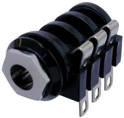 1/4" Stereo Jack with Solder Pins