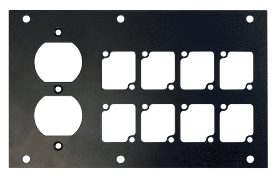 Connectrix Pocket Panel with 8 Connectrix Mounts & 1 Duplex Mount