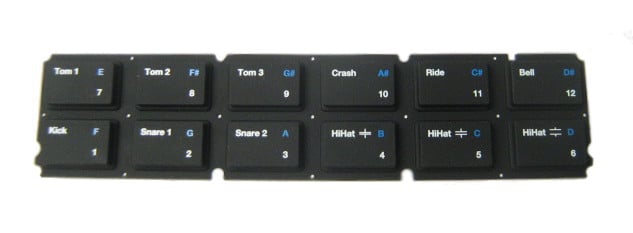 Rubber Drum Keypad For SR18
