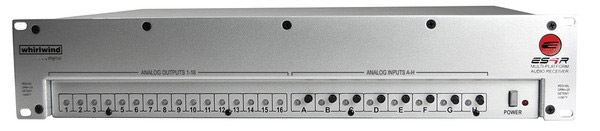 Digital Audio Receiver with 8 Line Inputs for Dante