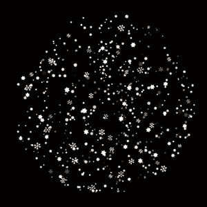 Winter Snow Scene Glass Gobo