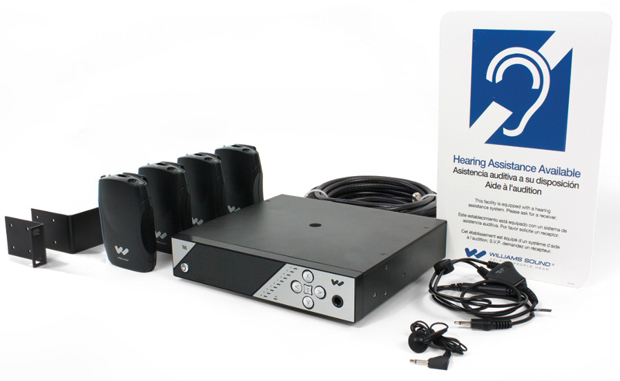 Personal PA FM Assistive Listening System with Antenna & Rack Kit