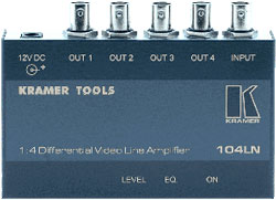 Composite Video Line Amp and 1x4 distribution amp