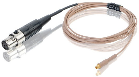 E6 Earset Microphone Cable in Light Beige with 3-Pin XLR-M Connector