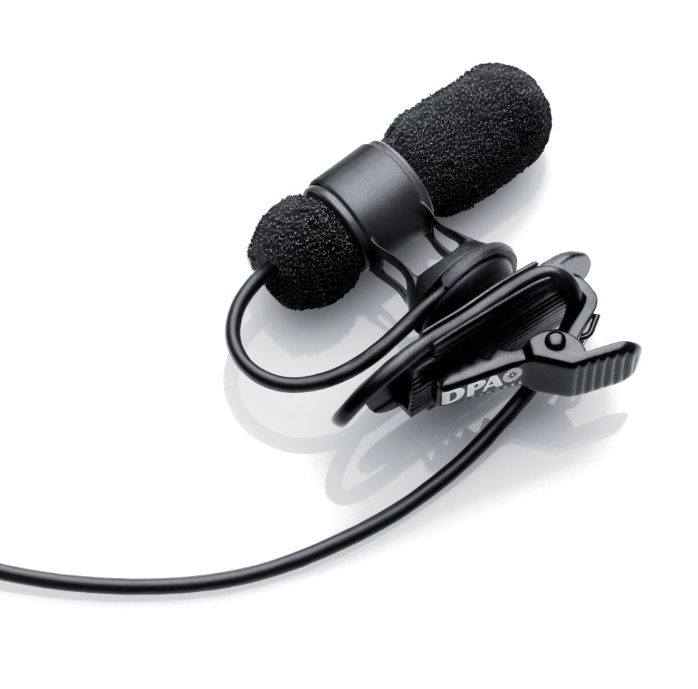Black Mini Cardioid Lavalier Microphone Wired for AT