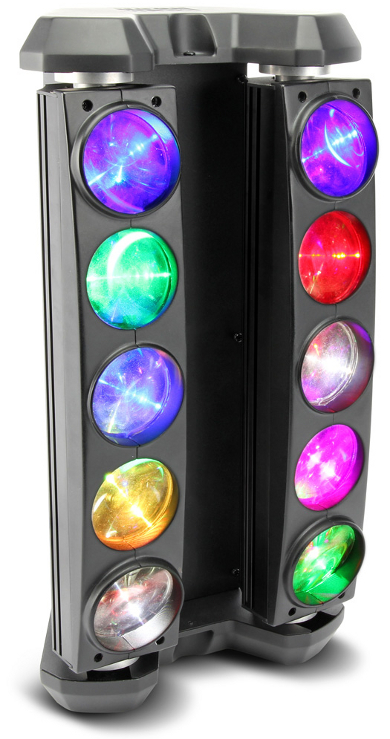10x10W RGBW Moveable LED Bars