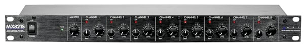 1RU 8 Channel Mic/Line Mixer