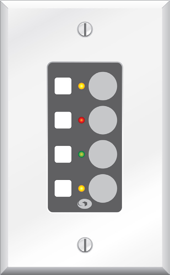 Modular Remote with Four Switches for Symnet