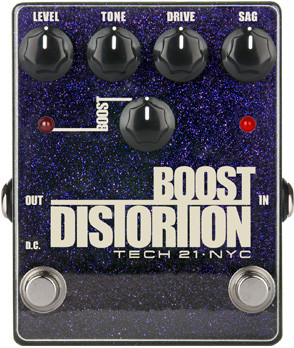 Boost Distortion Pedal in Metallic Finish