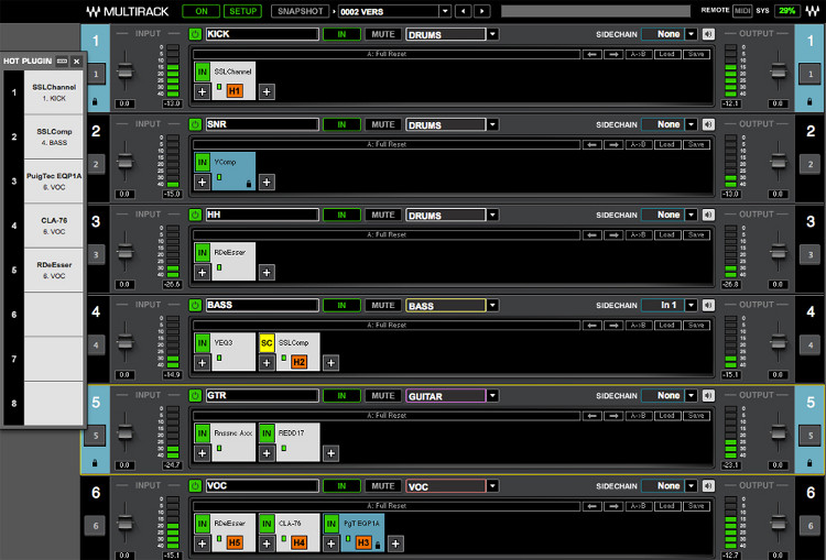 Software Host for Live Sound Applications