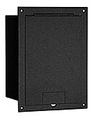 Hinged Door for Floor Boxes in Black