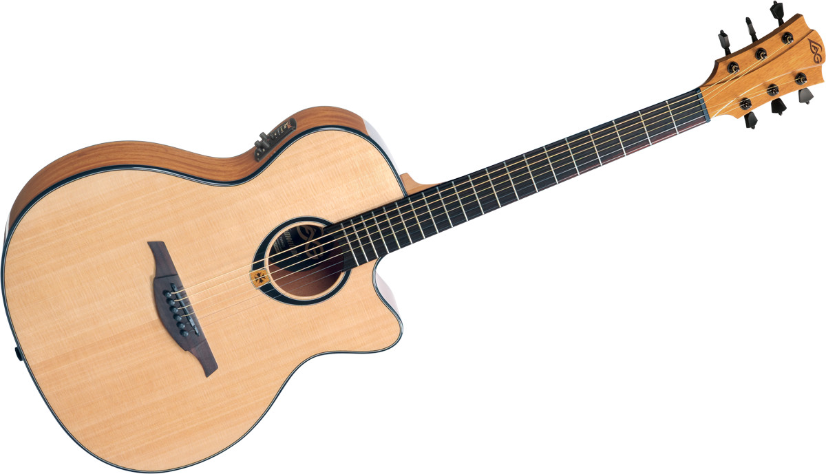 High Gloss Tramontane Series Auditorium Cutaway Acoustic/Electric Guitar