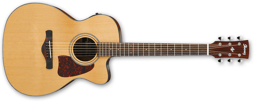 natural High Gloos Grand Concert Cutaway Acoustic/Electric Guitar with AEQ-SP2 Preamp