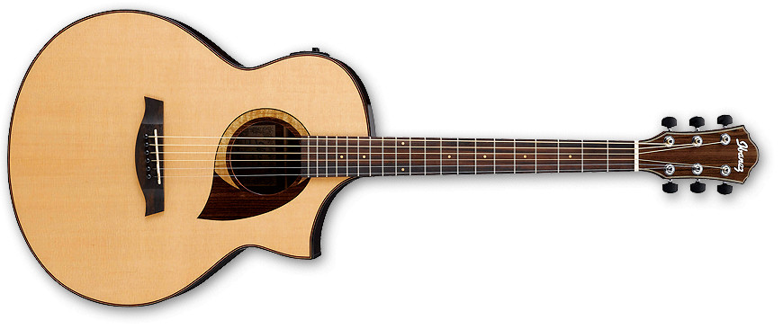 Natural High Gloss AEW Series Cordia Cutaway Acoustic/Electric Guitar with AEQ-SP2 Preamp