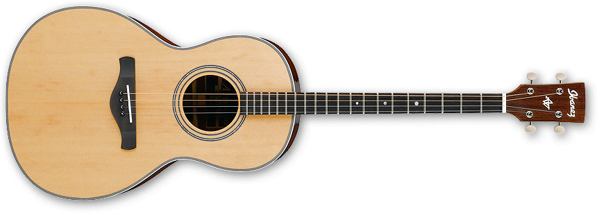 Natural High Gloss Artwood Vintage Series Parlor 4-String Tenor Acoustic Guitar