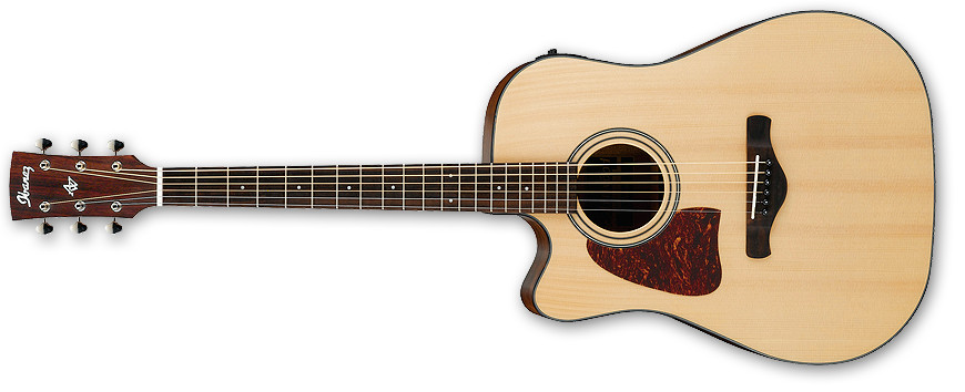 Brown Sunburst High Gloss Artwood Series Left-Handed Dreadnought Cutaway Acoustic/Electric Guitar with AEQ-SP2 Preamp
