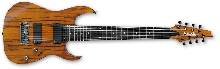 Hazelnut Ale Brown RG Prestige Series 8-String Electric Guitar