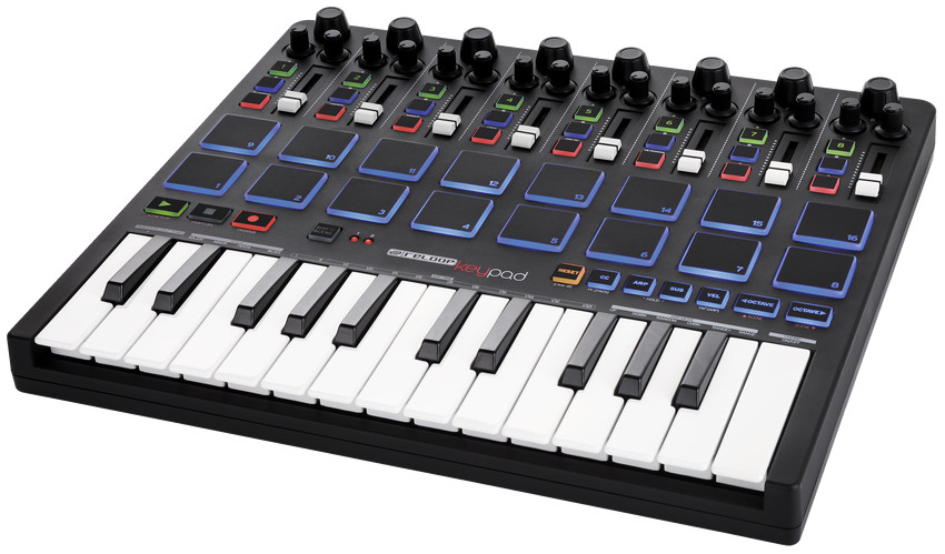 USB Keyboard with Faders, Pads and Ableton Live Lite 9