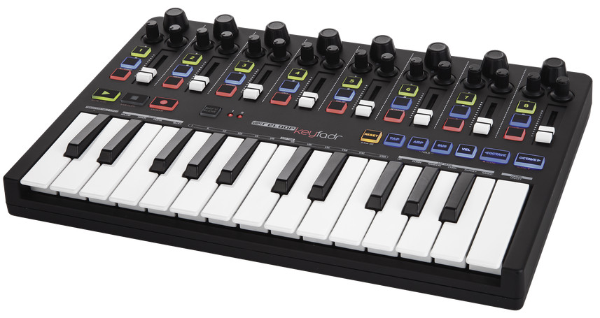 USB MIDI Keyboard with Faders and Ableton Live Lite 9