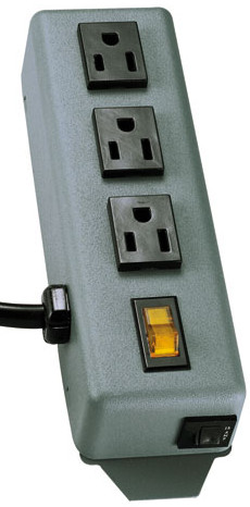 3 Outlet Power Strip with 6 ft Cord