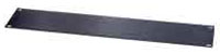 Aluminum Flat Rack Panel, 2 RU, black