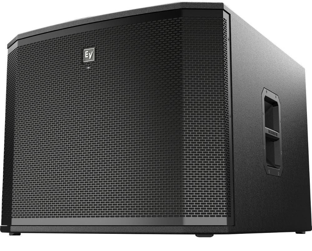 18" 1800W Powered Subwoofer with Onboard DSP and Removable Casters