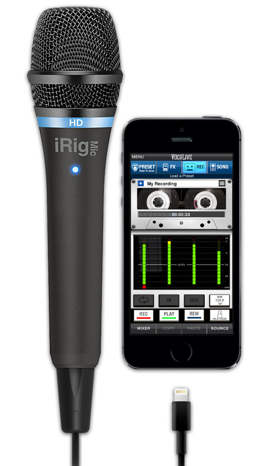 HD Handheld Condenser Mic for iOS Devices