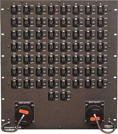 Concert 40 32x8 Transformer Split Rack Panel