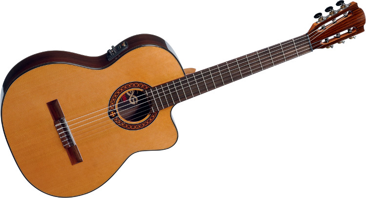 Natural Finish Classical Cutaway Acoustic/Electric Guitar with StudioLoag Plus Electronics