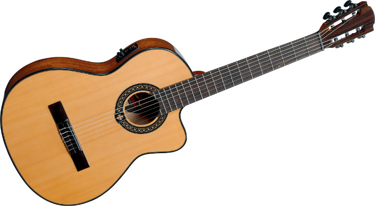 Natural Finish Classical Cutaway Acoustic/Electric Guitar with DirectLag Plus Electronics