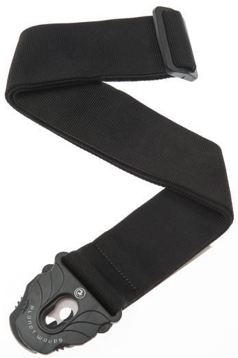 Planet Lock Black Guitar Strap