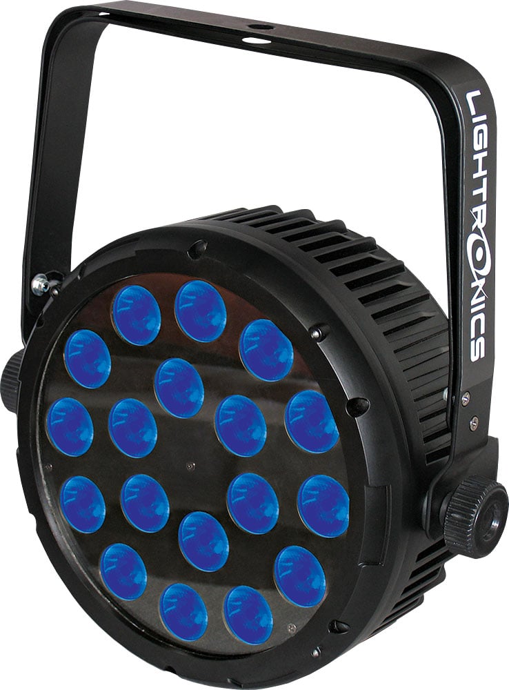 LED PAR Lighting Fixture, 18 x 8W RGBW, 4-in-1, 25° Lens