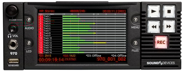 64-Track Dante & MADI Audio Recorder