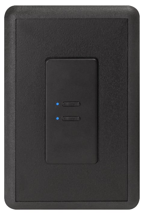 Ultra Series Digital 5-Wire 2 Button Station in Black with Blue LED Indicators