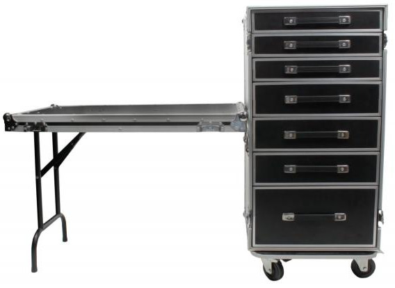 Case with 7 Drawers and Table
