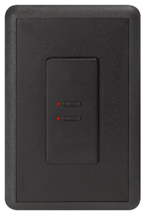 Ultra Series Digital 2-Wire 2 Button Station in Black with Red LED Indicators