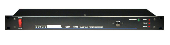 3 Sequenced 15 Amp Rackmount Power Distribution System