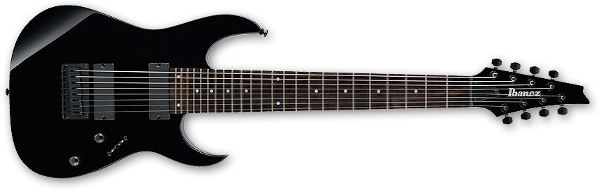 Black RG Series 8-String Electric Guitar