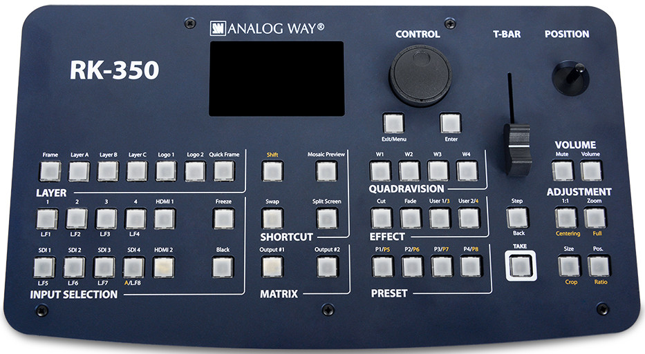 Remote Control Keypad for Seamless Switchers