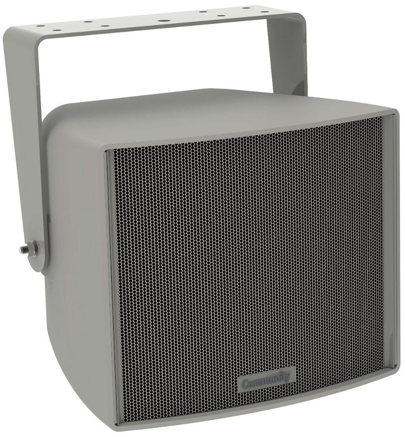 3-Way 8" Full Range Weather Resistant Loudspeaker in Gray with 90x60 Coverage Pattern