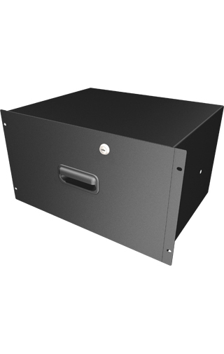 6RU 13.75" Locking Deep Rack Drawer in Black