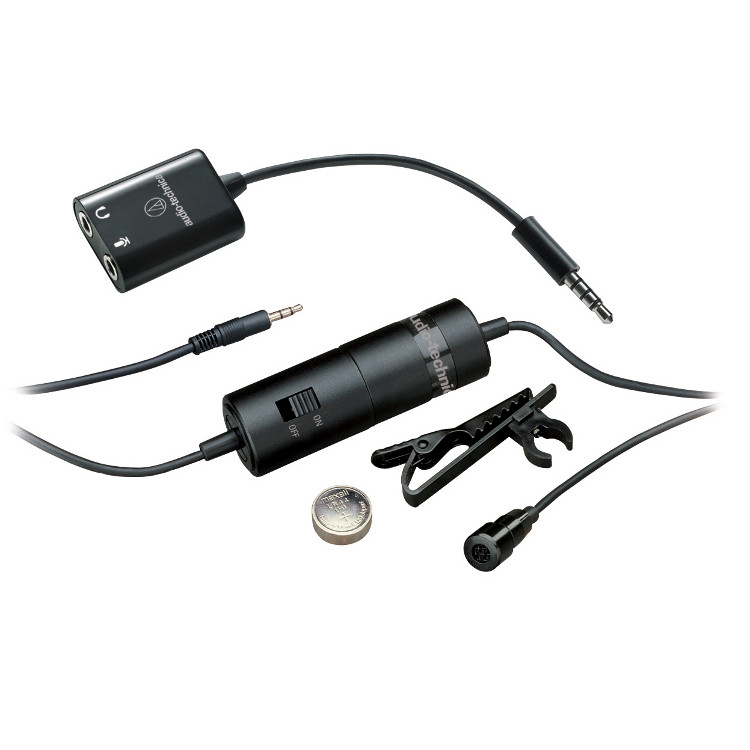 Omnidirectional Condenser Lavalier Microphone for Smartphones