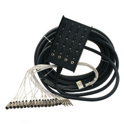 250' 12-Ch Fan-Box Microphone Snake