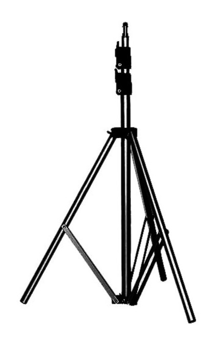 9 ft. Basic Light Stand in Black