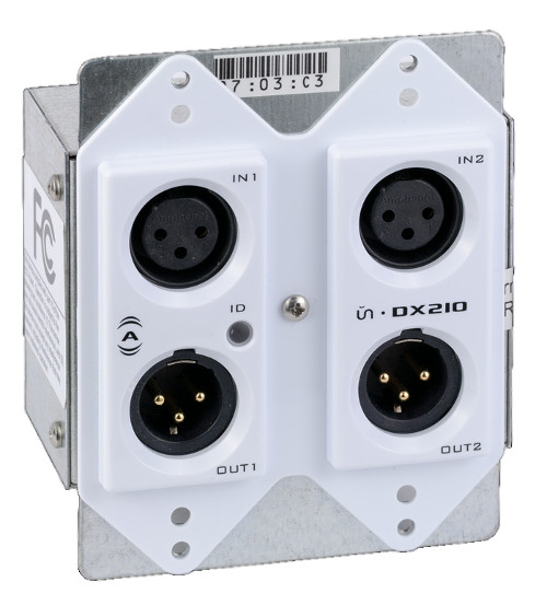DNT Series 2x2 Dante Wallplate Interface
