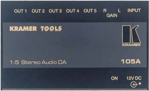 1:5 Stereo Audio Distribution Amplifier