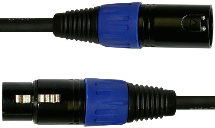 1.5 ft 3 Pin DMX Male to Female Cable