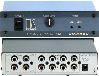 1:3 Audio&Video Distribution Amplifier